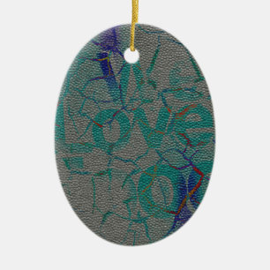 Love Ceramic Tree Decoration