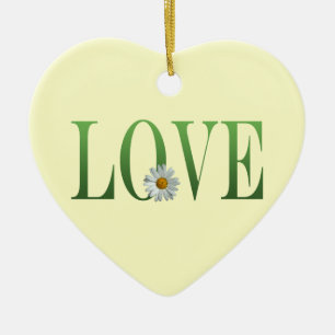 LOVE CERAMIC TREE DECORATION