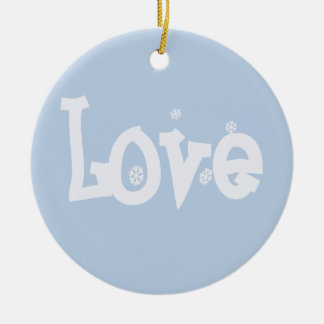 Love Ceramic Tree Decoration