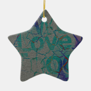 Love Ceramic Tree Decoration