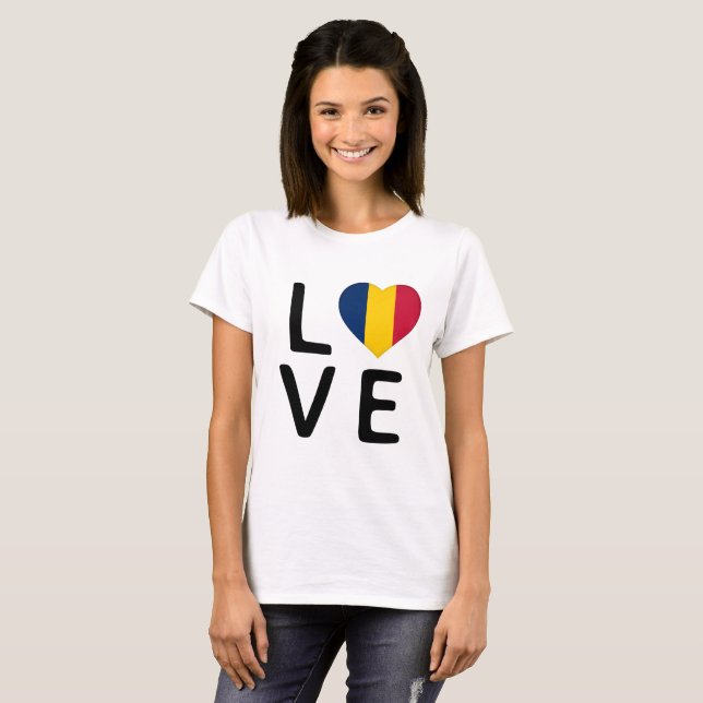 Love - Chad Flag T-Shirt (Front Full)