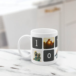 LOVE Chalkboard Photo Collage Coffee Mug