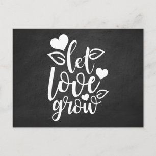 Love Chalkboard Vintage Miss you Thinking of You Postcard