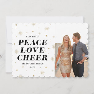 Love & Cheer 2 Holiday Photo Card