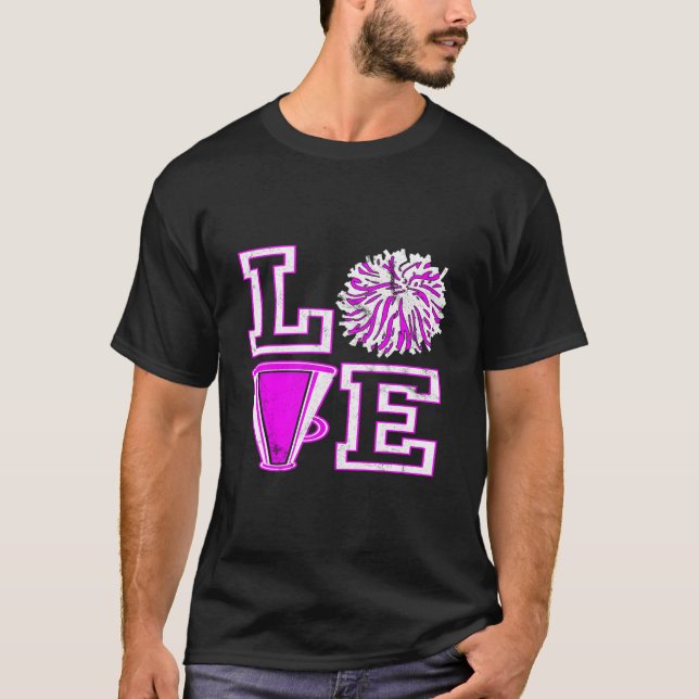 Love Cheer For N Cheerleader T-Shirt (Front)