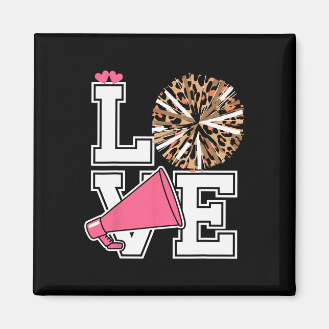 Love Cheerleading Cheerleader  Magnet (Front)