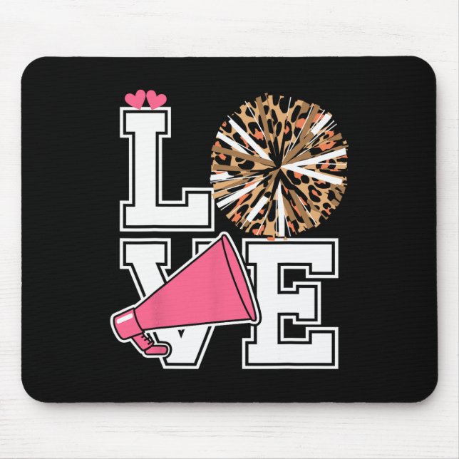 Love Cheerleading Cheerleader  Mouse Mat (Front)