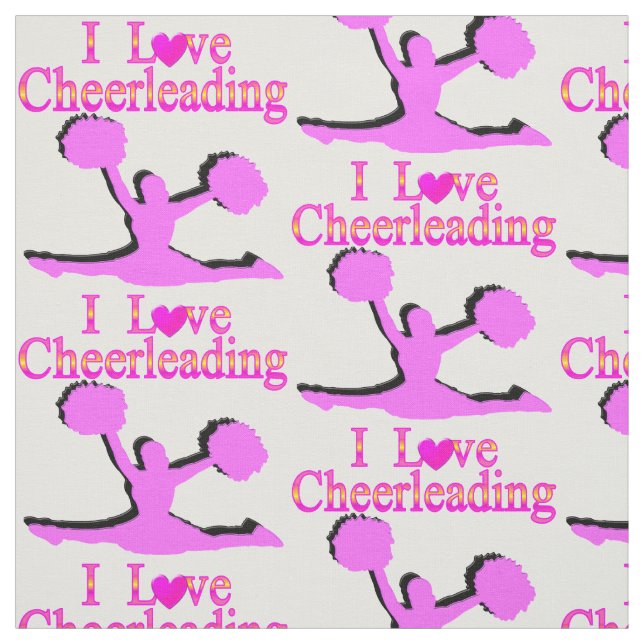 LOVE CHEERLEADING FABRIC (Swatch)