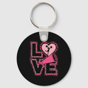 Love Cheerleading Funny Cheerleader Key Ring