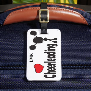 Love Cheerleading Luggage Tag