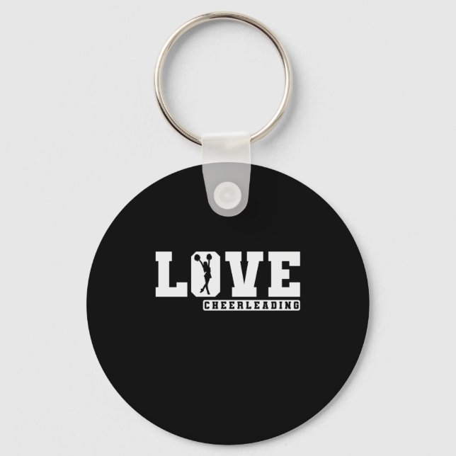 Love Cheerleading Sport turnen anfeuern tanzen Key Ring (Front)
