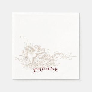 Love Cherub Wedding Paper Napkin Set