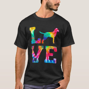 Love Chesapeake Bay Retriever Tie Dye Dog Mum Dad T-Shirt
