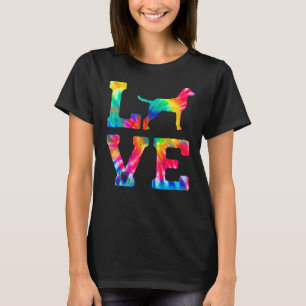 Love Chesapeake Bay Retriever Tie Dye Dog Mum Dad T-Shirt