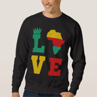 Love Chess Black King an Love Chess Black Queen Sweatshirt