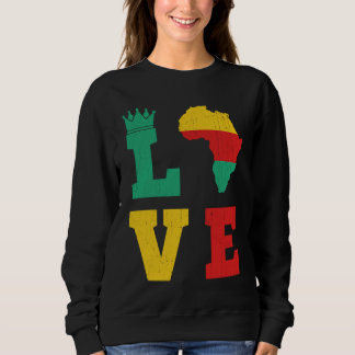 Love Chess Black King an Love Chess Black Queen Sweatshirt