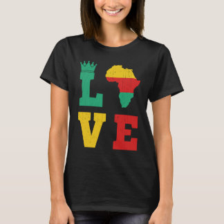 Love Chess Black King an Love Chess Black Queen T-Shirt