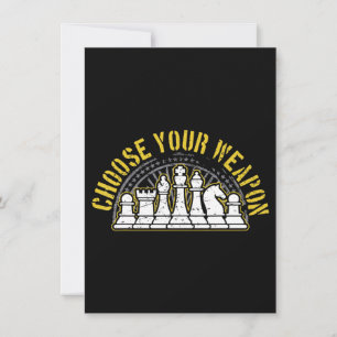love chess choose your weapon gift idea chess invitation