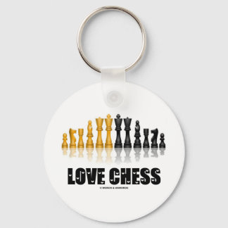 Love Chess Key Ring