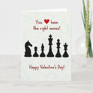 Love Chess Right Moves Card