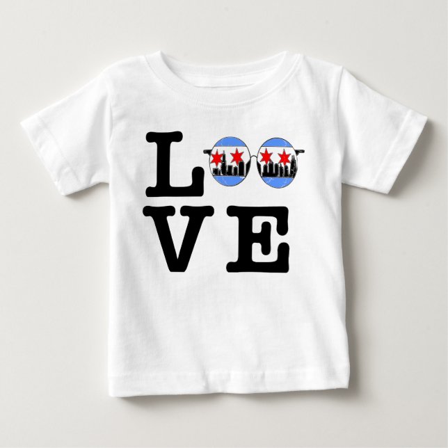 LOVE chicaGOggles baby shirt (Front)