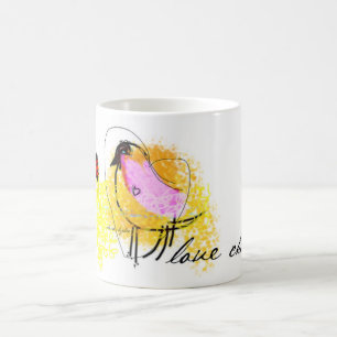 "Love Chick" White 11oz Classic Mug