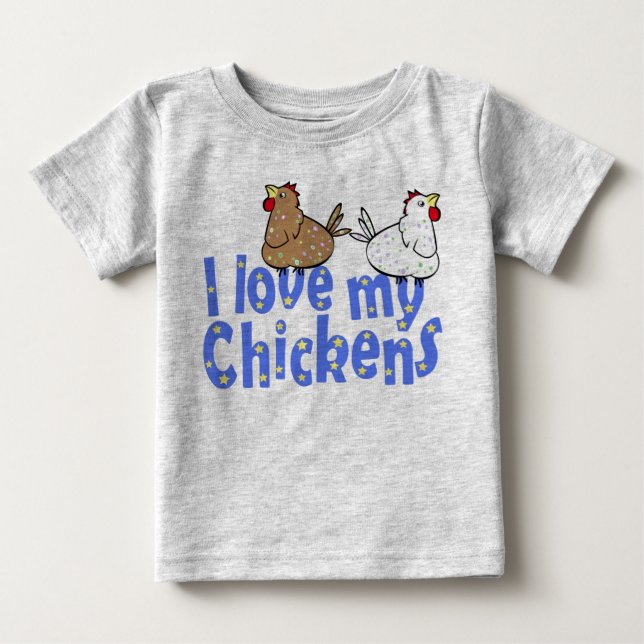 Love Chickens Baby Creeper (Front)