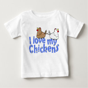 Love Chickens Baby Shirt