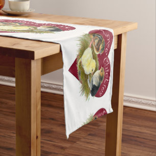 Love Chickies Short Table Runner