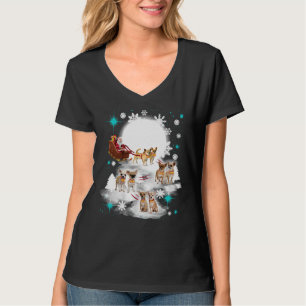 Love Chihuahua Merry Christmas Chihuahua Dog T-Shirt