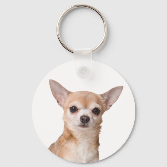 Love Chihuahua Puppy Dog Key Ring (Front)