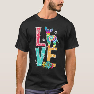 Love Chihuahua Tie Dye Rainbow Dog Lover T-Shirt
