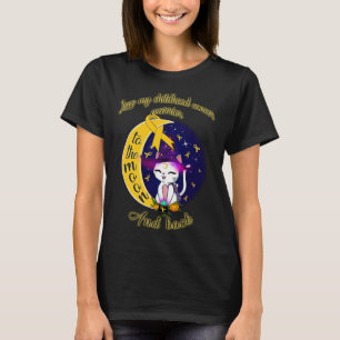 love childhood cancer warrior to the moon and back T-Shirt
