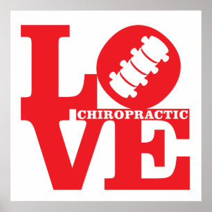 LOVE Chiropractic Square Poster