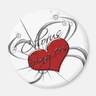 Love Chorus Singers Heart Magnet