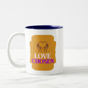 Love Chosen Adoptive Mom Two-Tone Coffee Mug