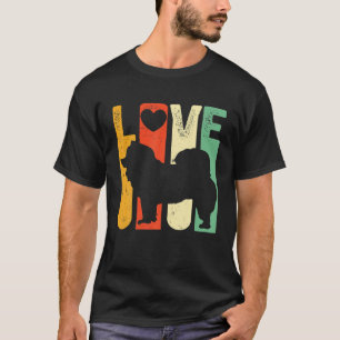 Love Chow Mama Gift Retro Mum Dog Owner Vintage Cu T-Shirt