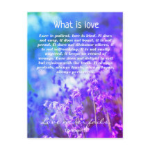 Love, Christian postcard