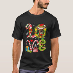 Love Christmas Chihuahua Wearing Santa Hat Dog Own T-Shirt
