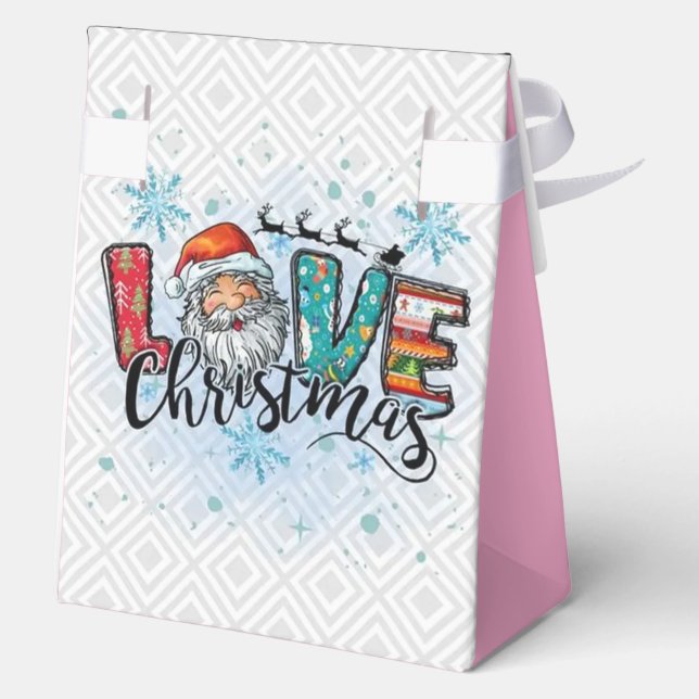  Love Christmas Gift  Favour Box (Back)