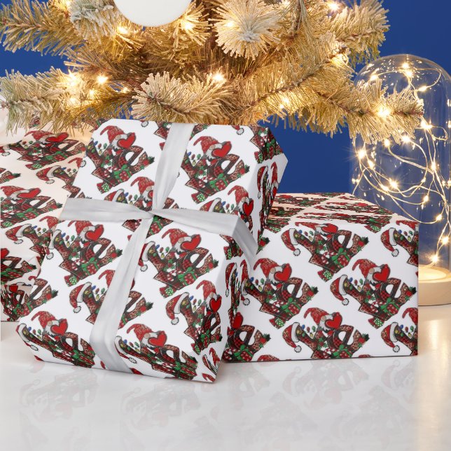 Love Christmas Gnomes  Wrapping Paper (Holidays)