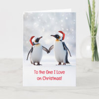 Love Christmas Holiday to the One I Love Penguins