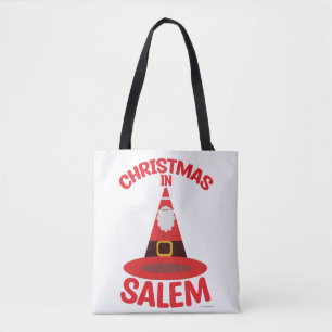 Love Christmas in Salem New England Witchy Santa  Tote Bag