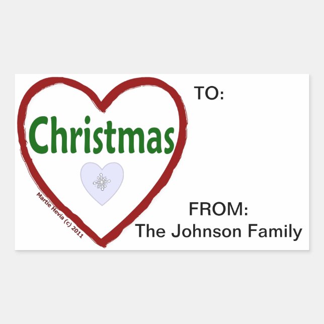 Love Christmas Sticker (Front)