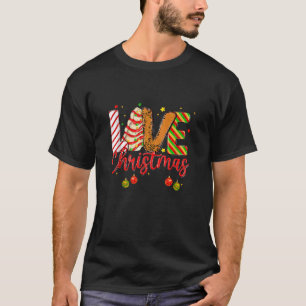 Love Christmas Tree Cakes Debbie Xmas Holiday Leop T-Shirt