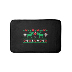 Love Christmas Ugly Bath Mat
