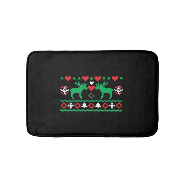 Love Christmas Ugly Bath Mat (Front)