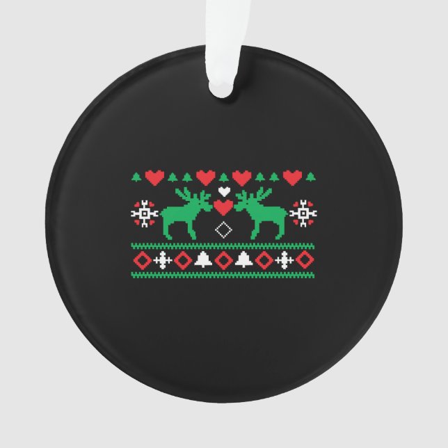Love Christmas Ugly Ornament (Front)