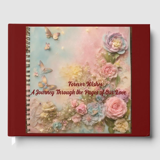 Love Chronicles: Capturing Cherished Moments in  Guest Book (Front)