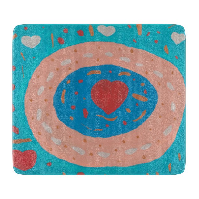 Love Circles Cutting Board (Front)